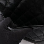 Chanel Tote Quilted Petite Shopping PST Black Caviar Leather Chain — view 9
