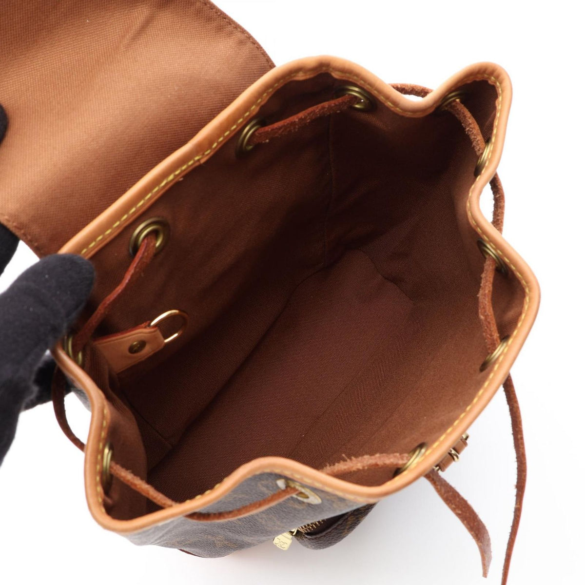 Louis Vuitton Backpack Mini Montsouris Monogram Canvas Leather — view 3