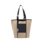 Hermes Tote Etriviere Pocket 27 Khaki Black Leather