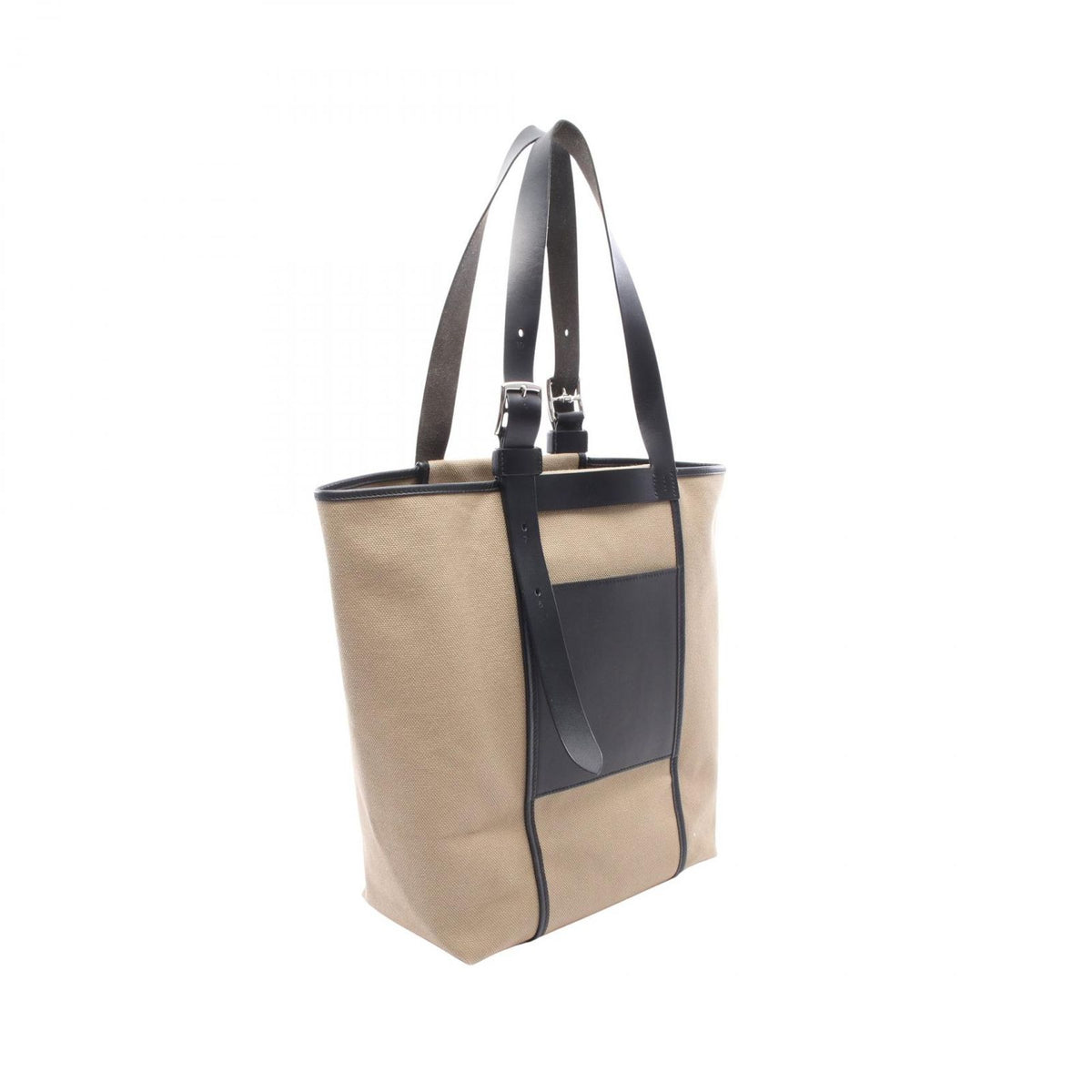 Hermes Tote Etriviere Pocket 27 Khaki Black Leather — view 2