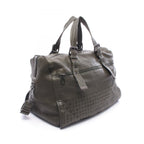 Bottega Veneta Boston Bag Intrecciato 2-Way Dark Khaki Leather — view 2