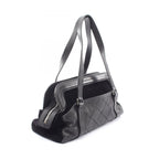 Chanel Shoulder Bag Quilted 2.55 Antique Silver Black Caviar Leather — view 2