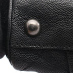 Chanel Shoulder Bag Quilted 2.55 Antique Silver Black Caviar Leather — view 8