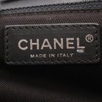Chanel Shoulder Bag Quilted 2.55 Antique Silver Black Caviar Leather — view 4