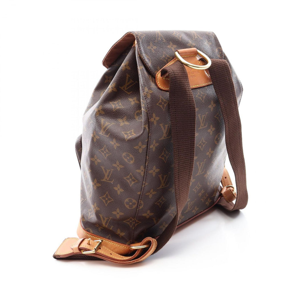 Louis Vuitton Backpack Montsouris GM Canvas Leather — view 2