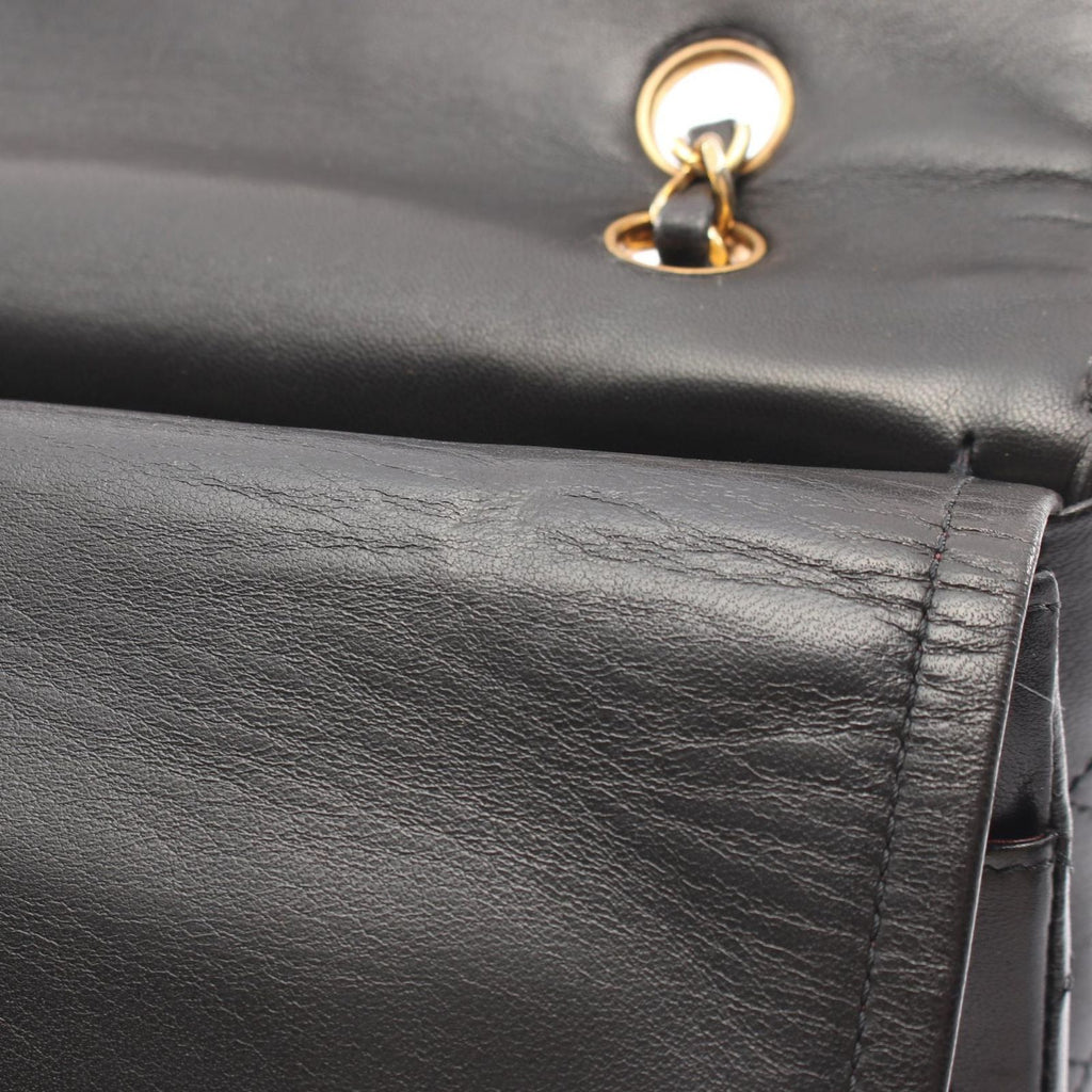 Chanel Shoulder Bag Quilted Limited Edition Combination Black Lambskin Chain — view 6