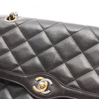 Chanel Shoulder Bag Quilted Limited Edition Combination Black Lambskin Chain — view 9