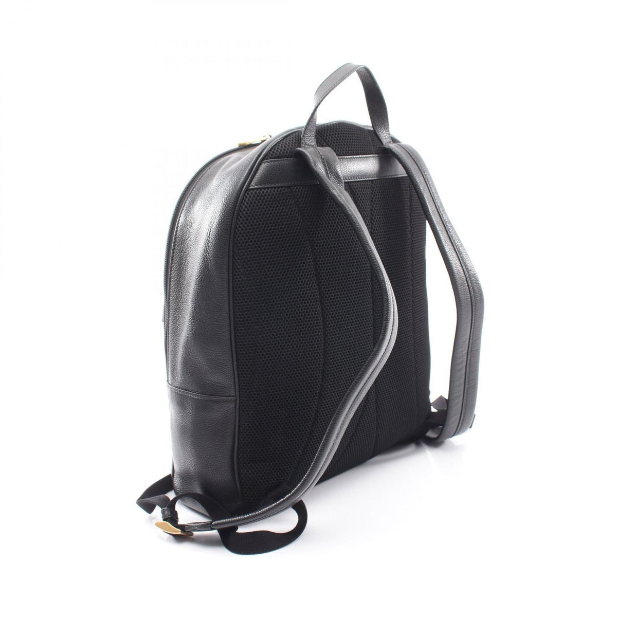 Gucci Backpack Sherry Line Black Leather Logo Print — view 2