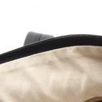 Gucci Backpack Sherry Line Black Leather Logo Print — view 6