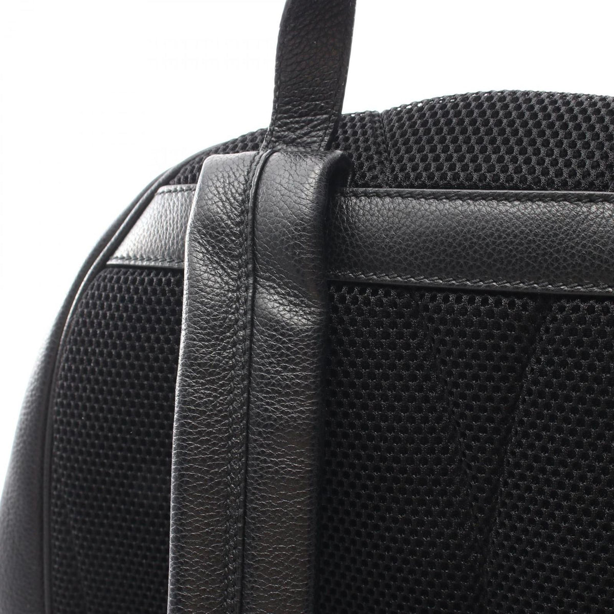 Gucci Backpack Sherry Line Black Leather Logo Print — view 8