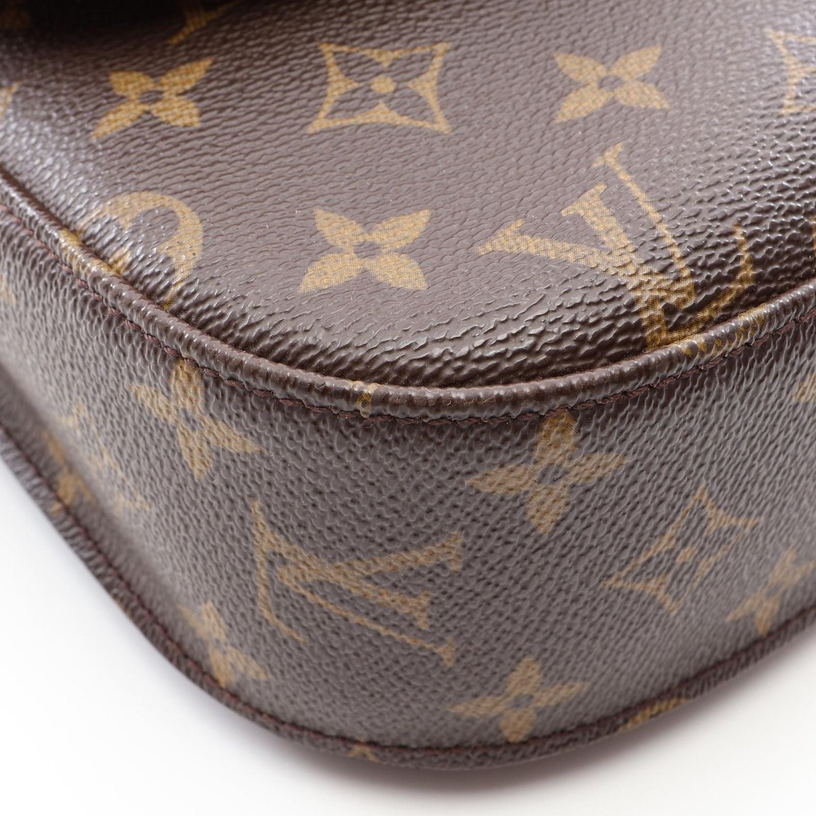 Louis Vuitton Shoulder Bag Saint Cloud GM Canvas Leather — view 5
