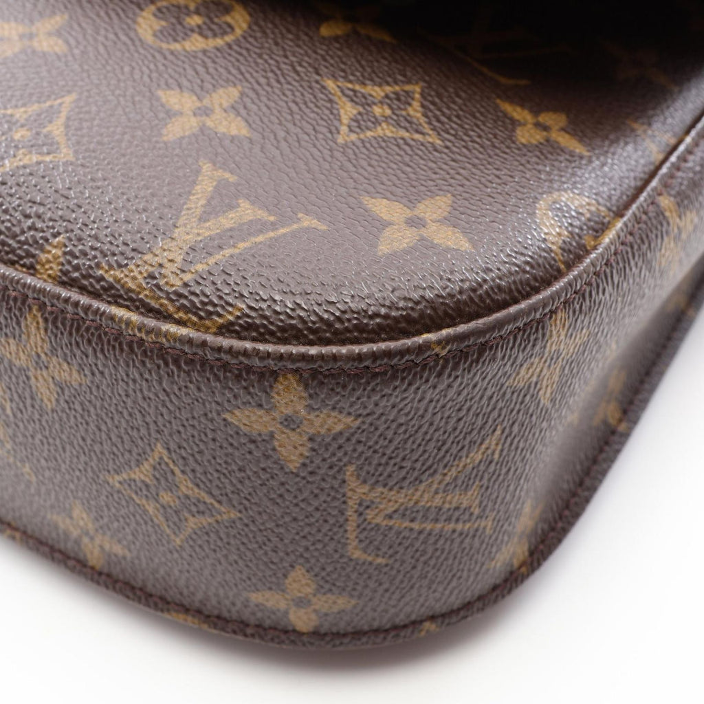 Louis Vuitton Shoulder Bag Saint Cloud GM Canvas Leather — view 6