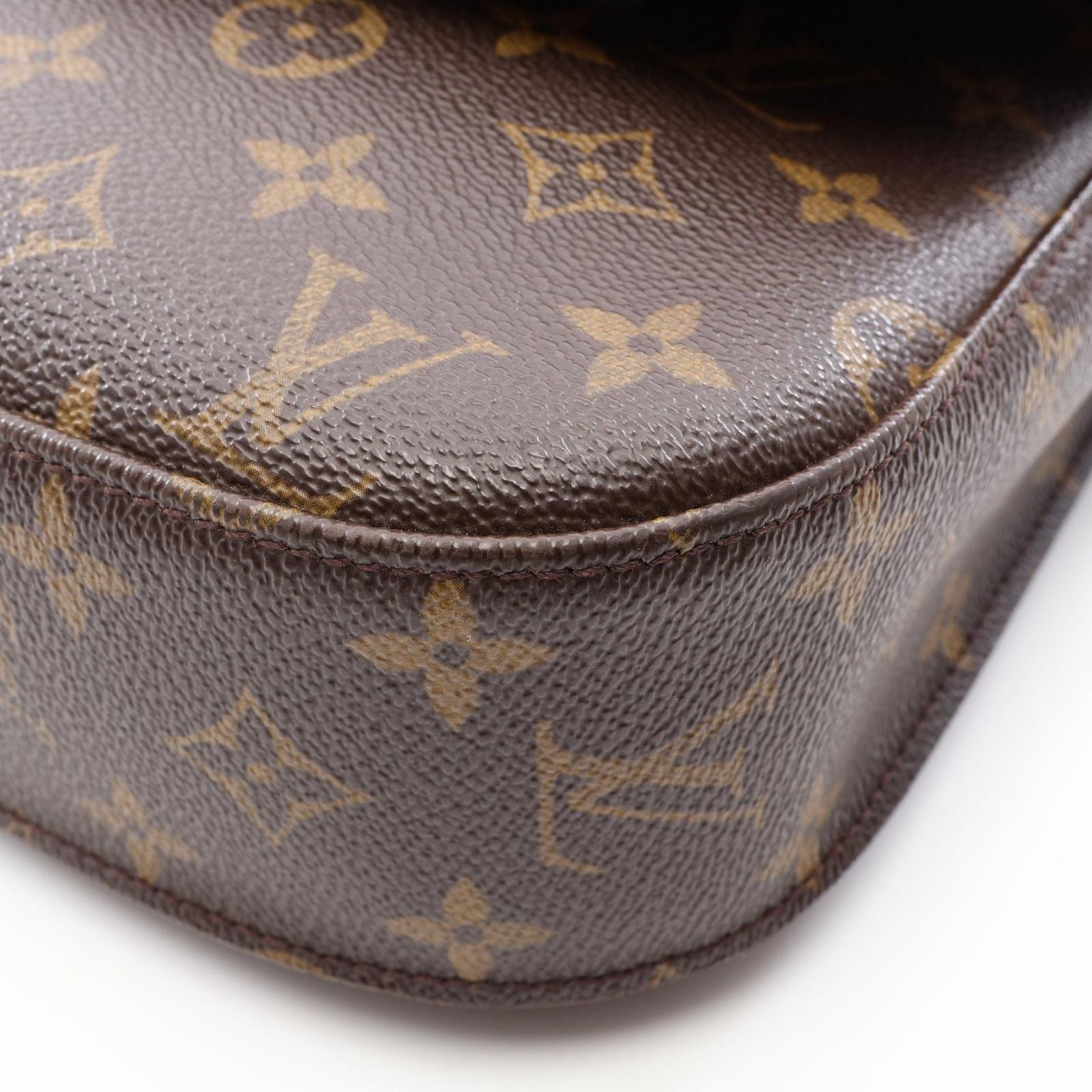Louis Vuitton Shoulder Bag Saint Cloud GM Canvas Leather — view 6