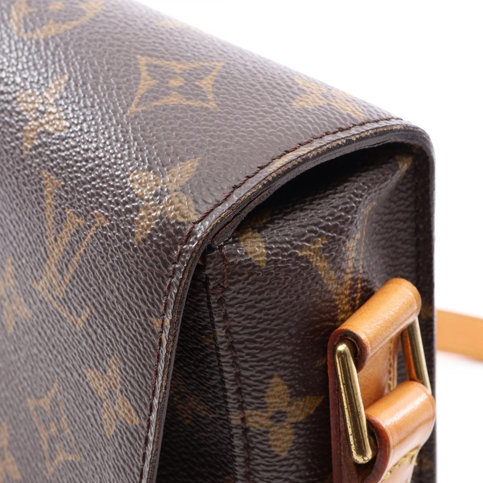 Louis Vuitton Shoulder Bag Saint Cloud GM Canvas Leather — view 9