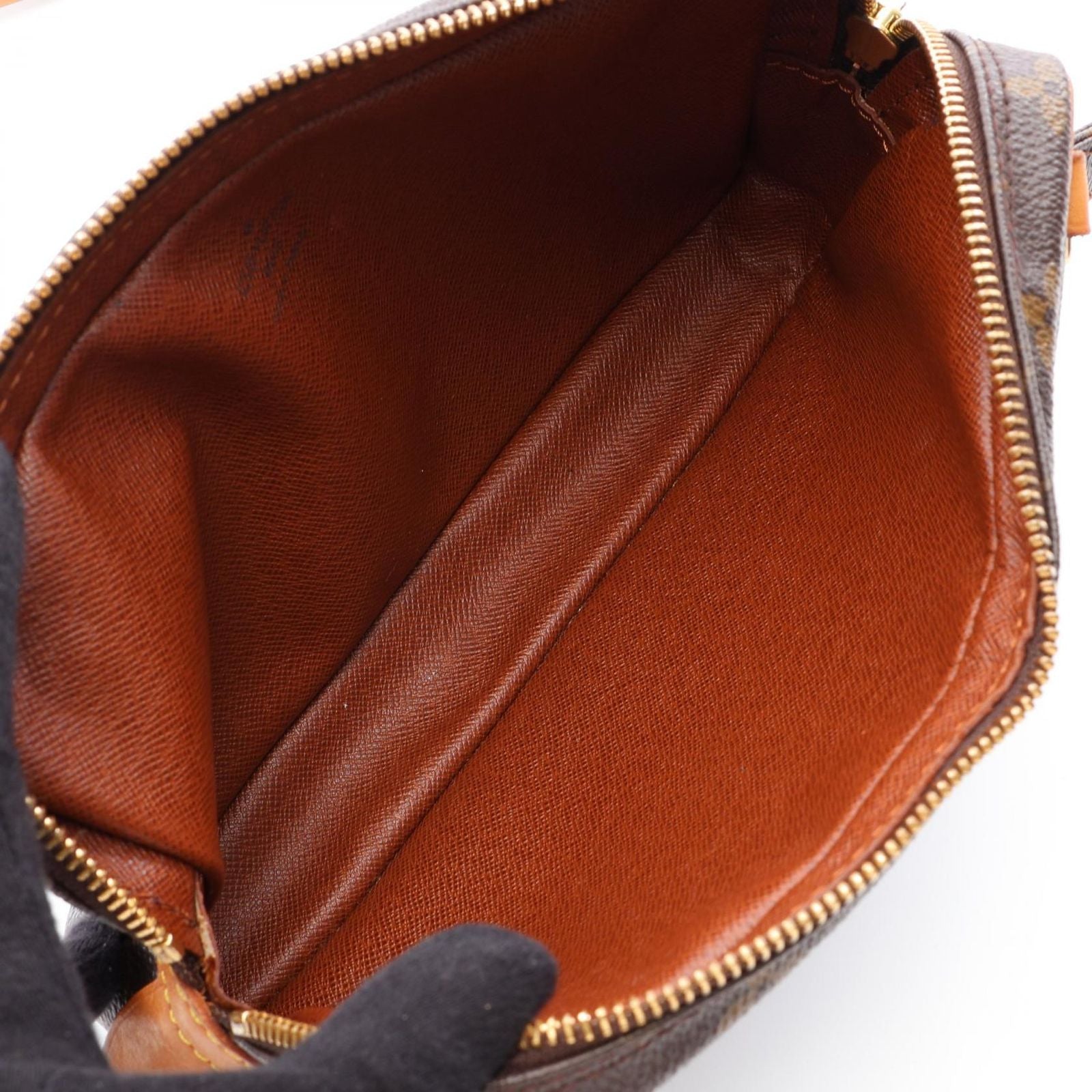 Louis Vuitton Shoulder Bag Maroulis Bandouliere Canvas Leather Pochette — view 3