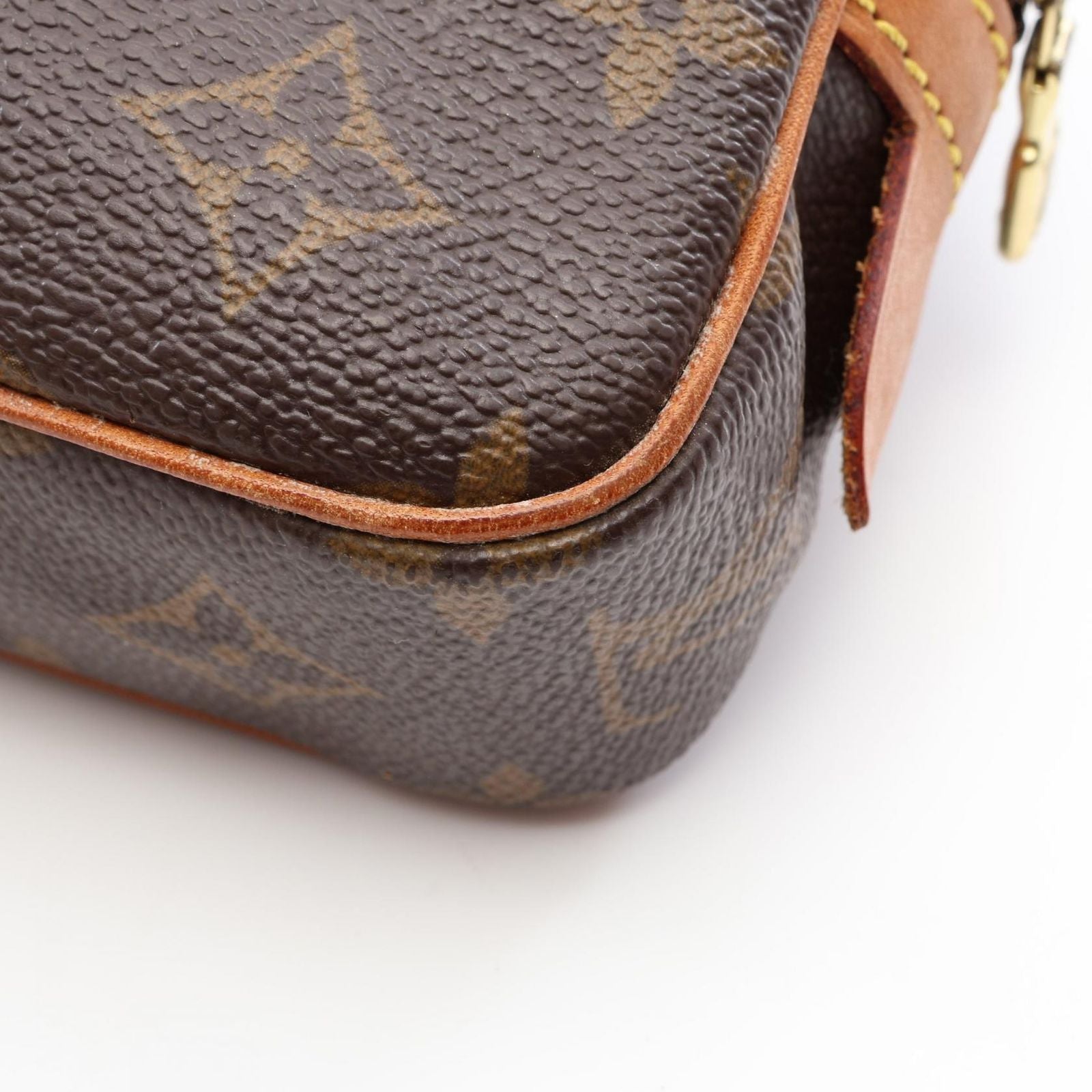 Louis Vuitton Shoulder Bag Maroulis Bandouliere Canvas Leather Pochette — view 7