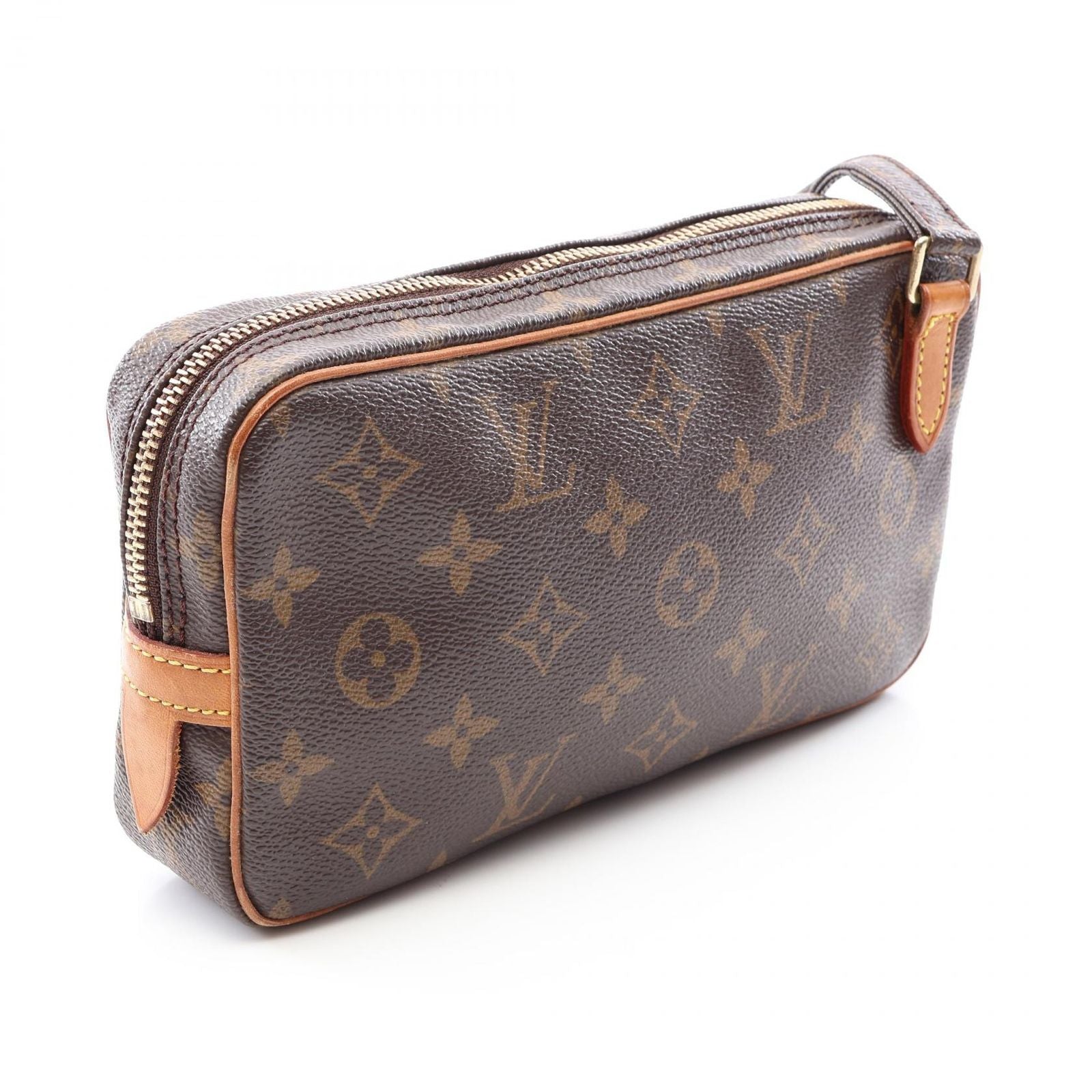 Louis Vuitton Shoulder Bag Maroulis Bandouliere Canvas Leather Pochette — view 2