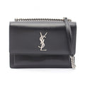 Saint Laurent Paris Shoulder Bag Sunset Black Leather