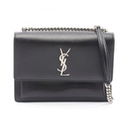 Saint Laurent Paris Shoulder Bag Sunset Black Leather
