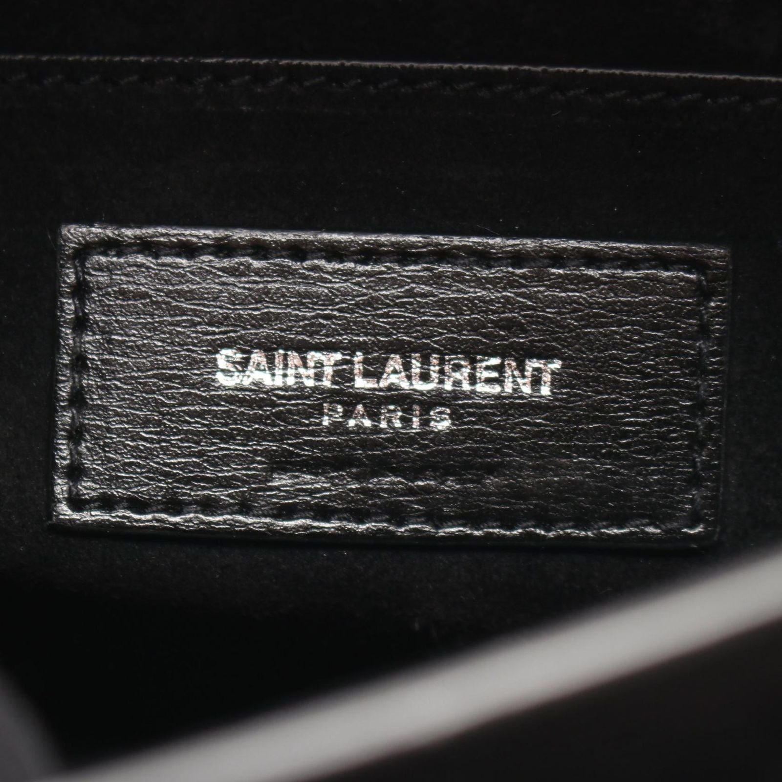 Saint Laurent Paris Shoulder Bag Sunset Black Leather — view 4