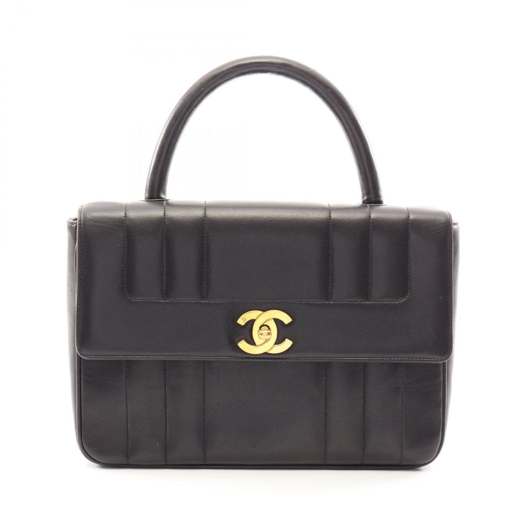 Chanel Handbag Mademoiselle Black Lambskin Top Handle