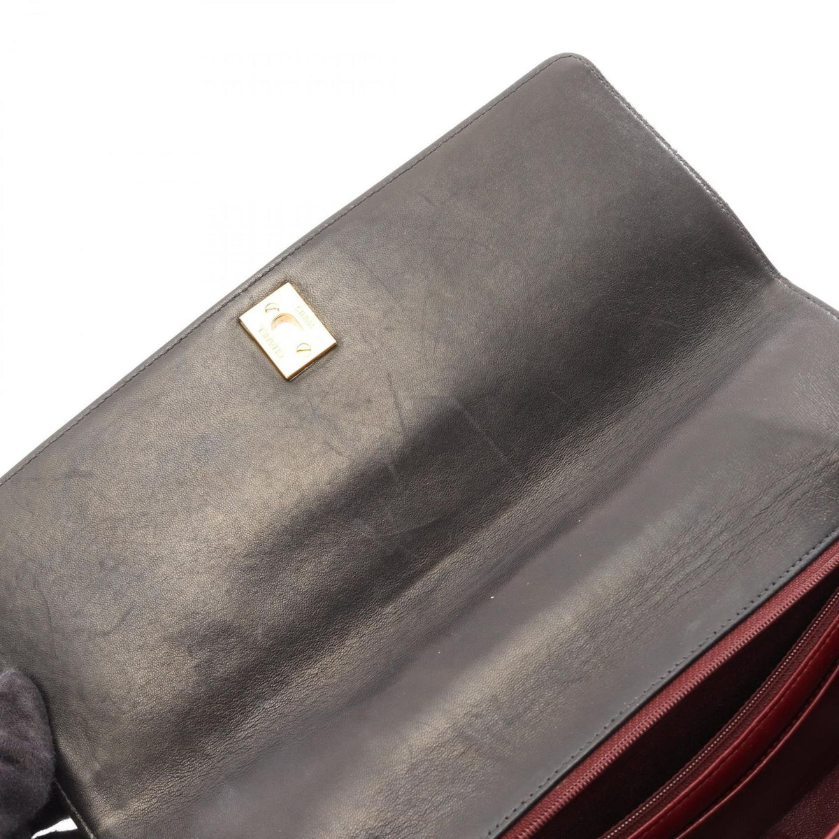 Chanel Handbag Mademoiselle Black Lambskin Top Handle — view 7