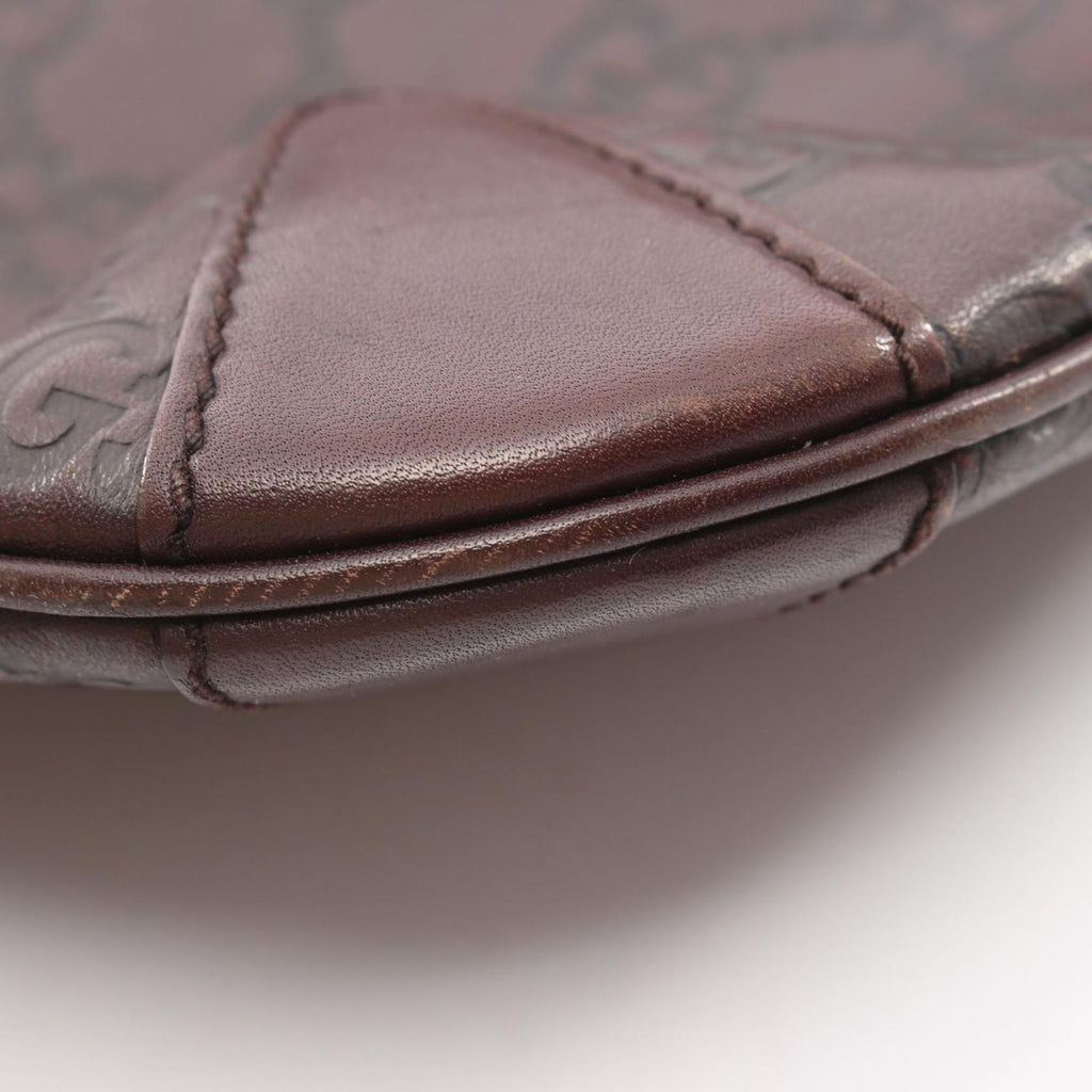 Gucci Shoulder Bag Horsebit Guccissima Dark Brown Leather Guccissima — view 5