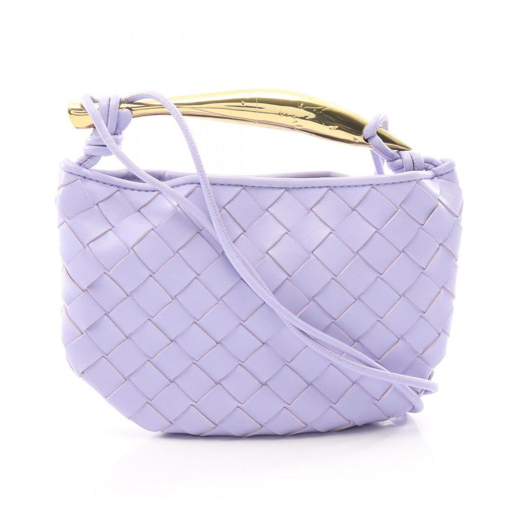 Bottega Veneta Shoulder Bag Intrecciato Mini Sardine 2-Way Lavender Leather