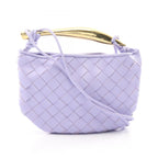 Bottega Veneta Shoulder Bag Intrecciato Mini Sardine 2-Way Lavender Leather