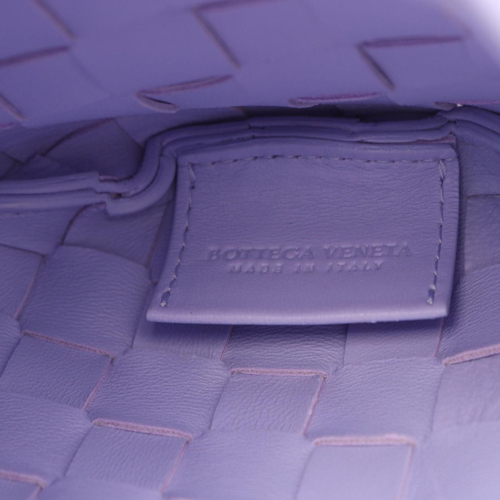 Bottega Veneta Shoulder Bag Intrecciato Mini Sardine 2-Way Lavender Leather — view 4