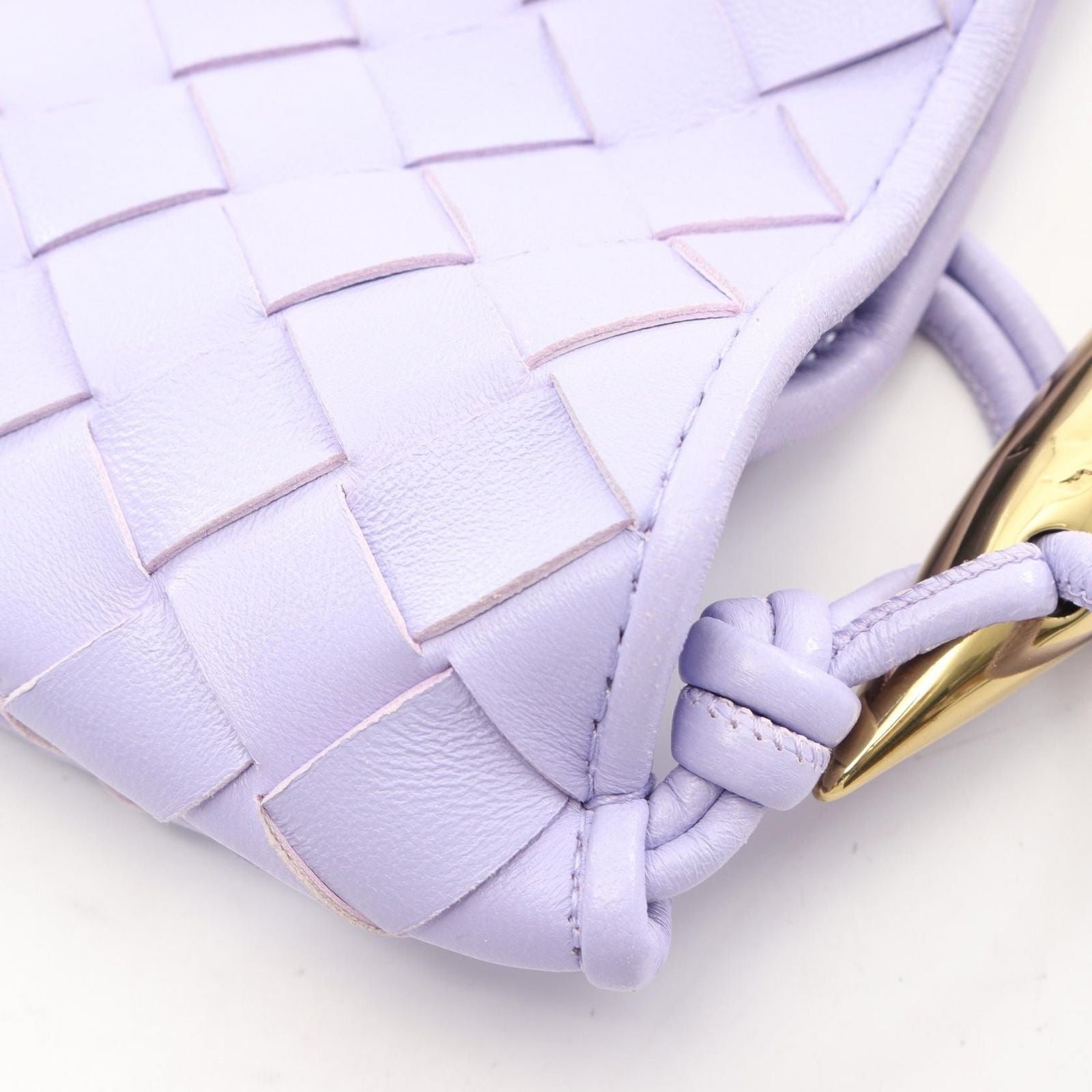 Bottega Veneta Shoulder Bag Intrecciato Mini Sardine 2-Way Lavender Leather — view 6