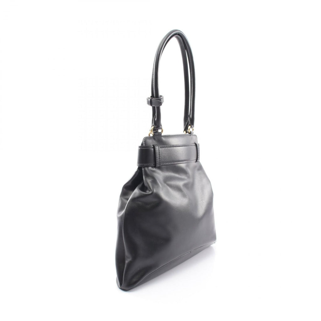 Prada Shoulder Bag Etude Softy Calf Black Leather — view 2