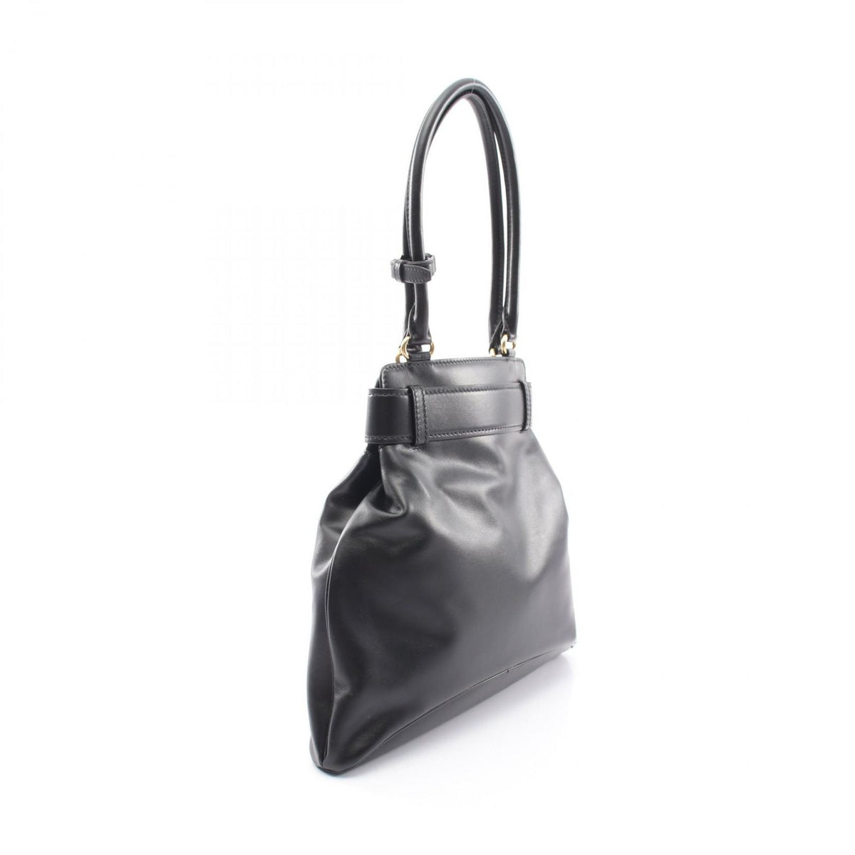 Prada Shoulder Bag Etude Softy Calf Black Leather — view 2