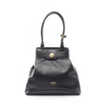 Prada Shoulder Bag Etude Softy Calf Black Leather