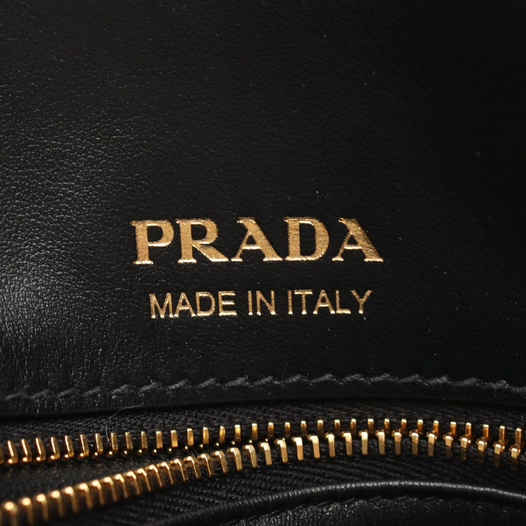 Prada Shoulder Bag Etude Softy Calf Black Leather — view 4