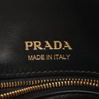 Prada Shoulder Bag Etude Softy Calf Black Leather — view 4