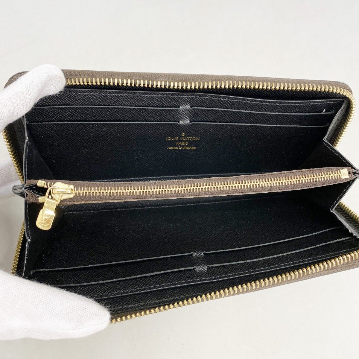 Louis Vuitton Wallet Monogram Reverse Portefeuille Clemence Light Brown — view 3