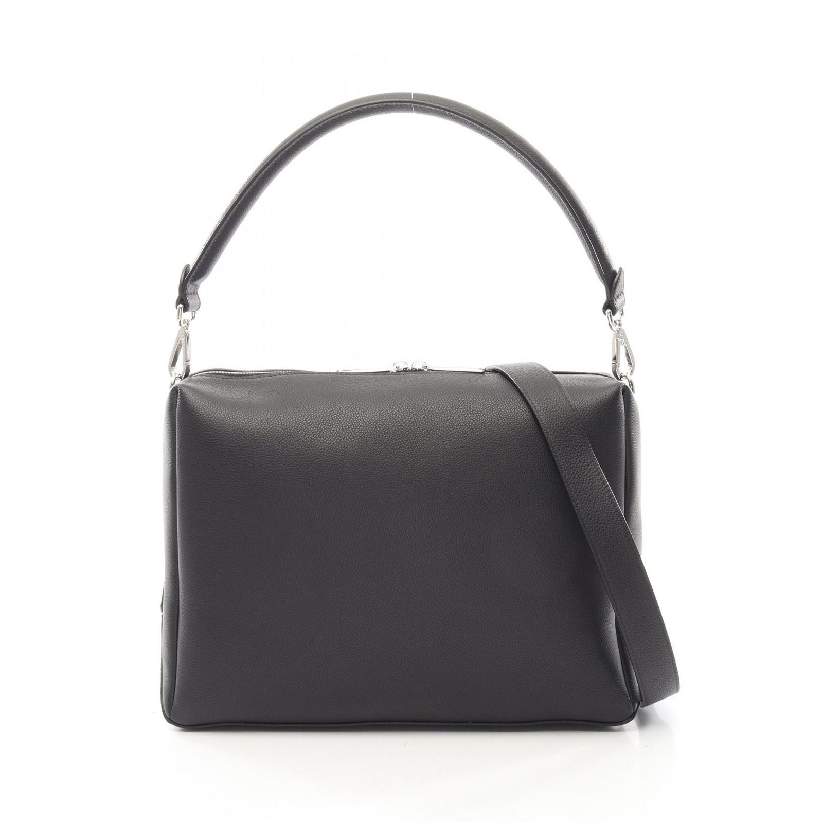 Fendi Shoulder Bag Louis Large Black Leather
