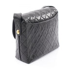 Chanel Shoulder Bag Quilted Black Lambskin — view 2
