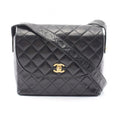 Chanel Shoulder Bag Quilted Black Lambskin