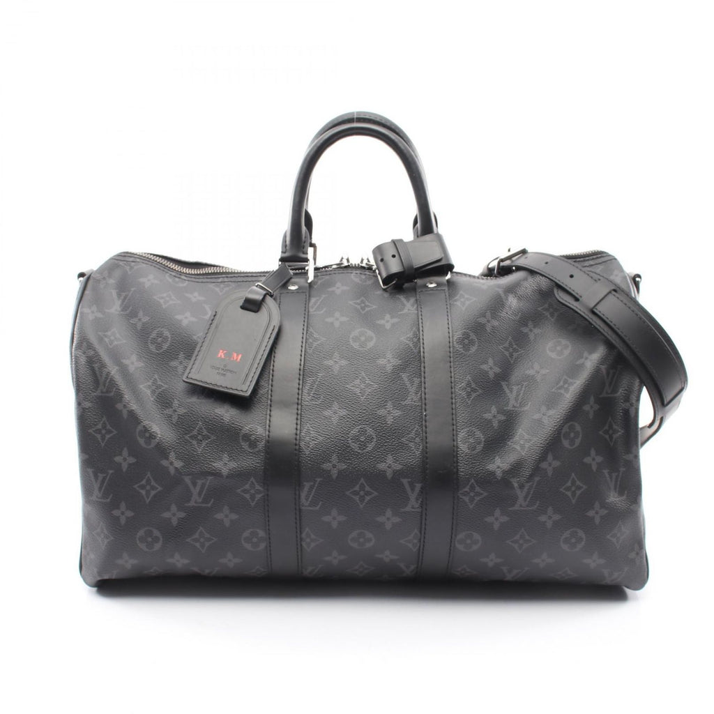 Louis Vuitton Boston Bag Keepall Bandouliere 45 Monogram Eclipse 2-Way Canvas