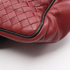 Bottega Veneta Handbag Intrecciato 2-Way Wine Red Black Leather — view 6