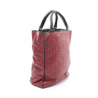 Bottega Veneta Handbag Intrecciato 2-Way Wine Red Black Leather — view 2