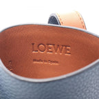 Loewe Shoulder Bag Gate Pocket Navy Brown Leather — view 4