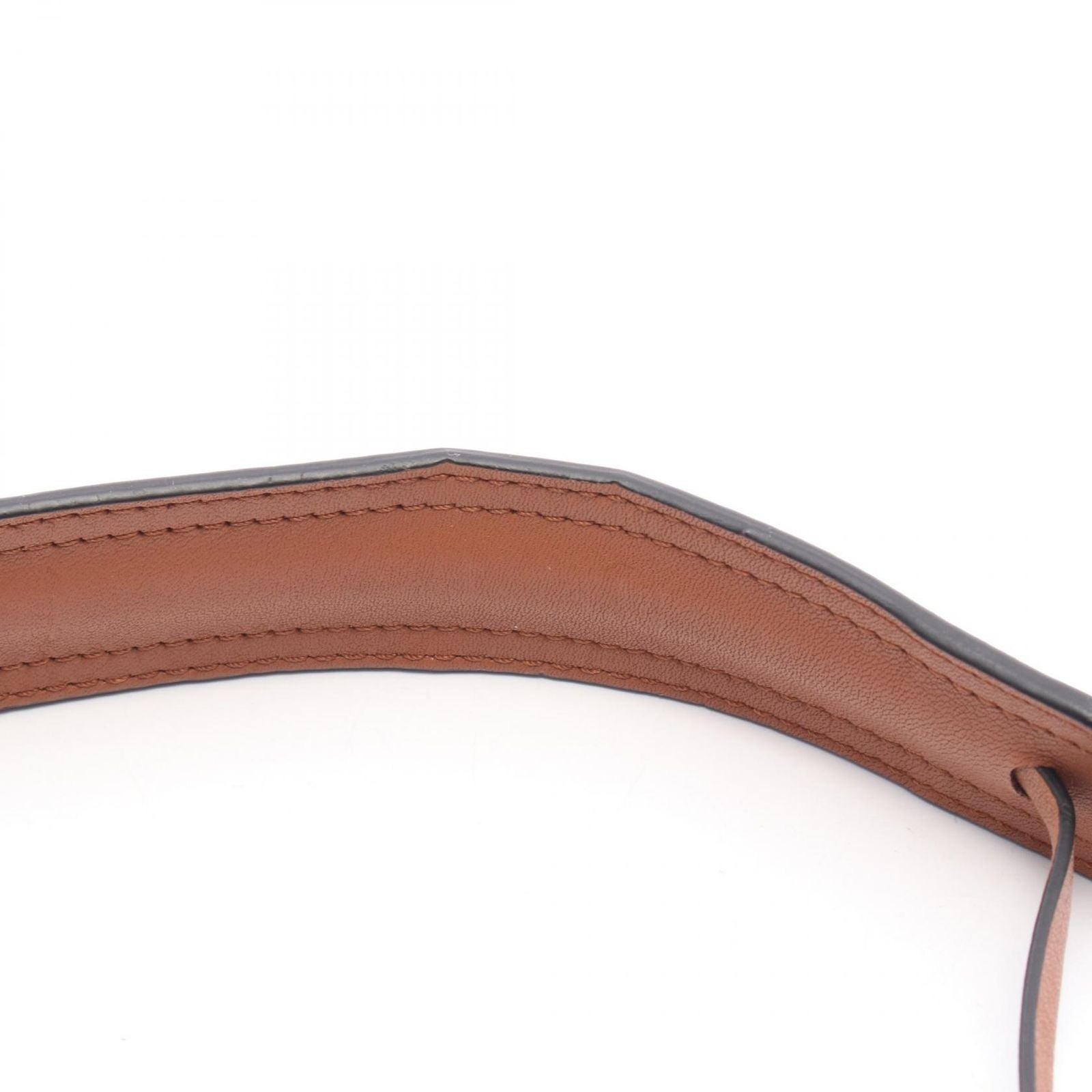 Loewe Shoulder Bag Gate Pocket Navy Brown Leather — view 8