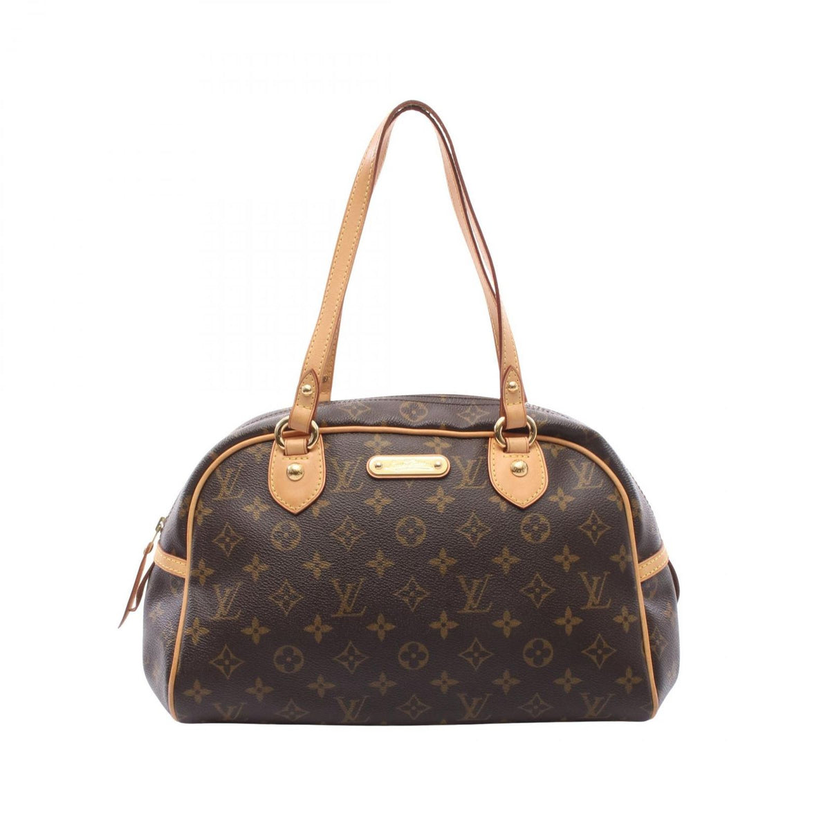 Louis Vuitton Shoulder Bag Montorgueil PM Canvas Leather