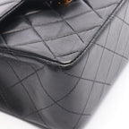 Chanel Shoulder Bag Mini Quilted Black Lambskin Chain — view 9
