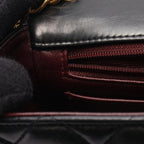 Chanel Shoulder Bag Mini Quilted Black Lambskin Chain — view 7