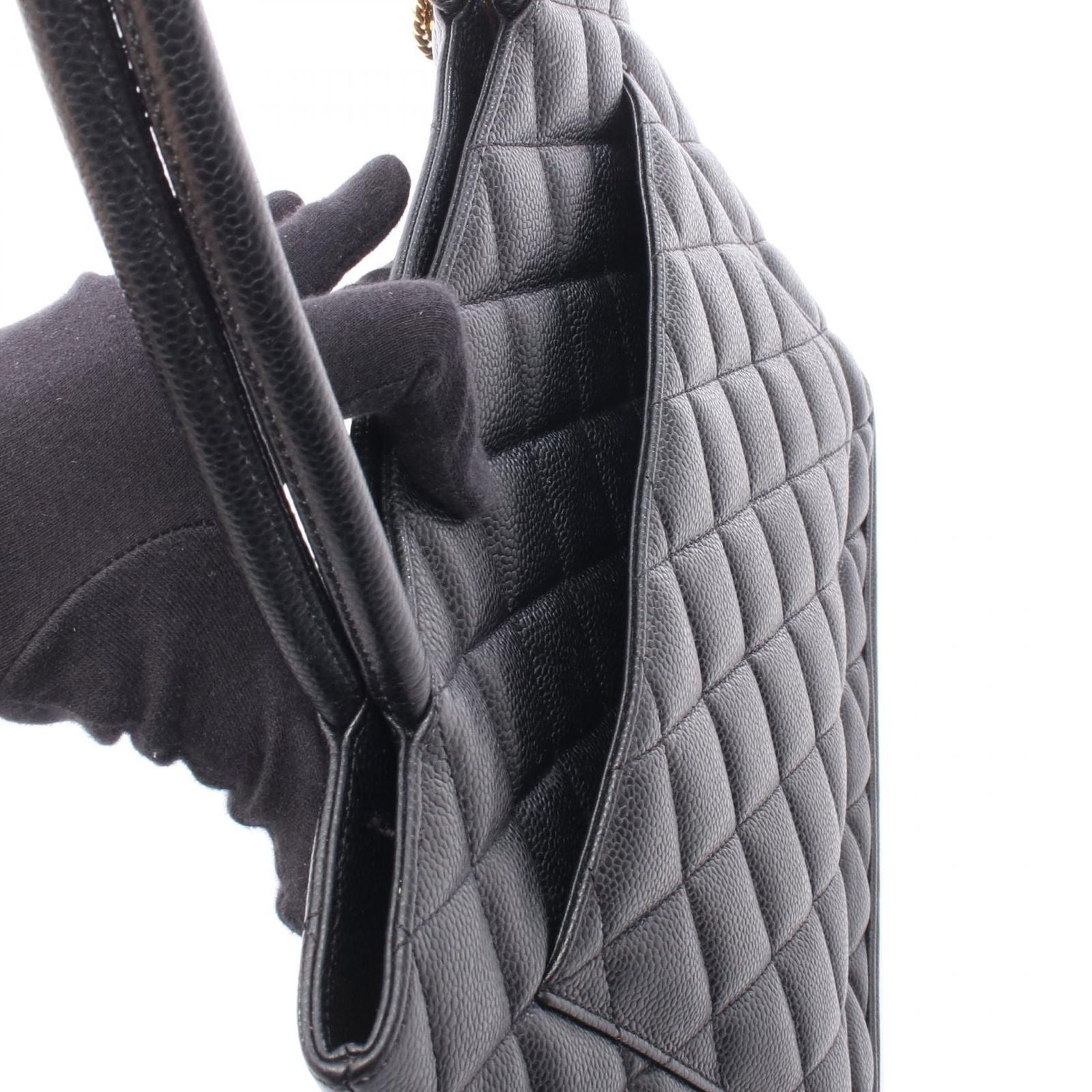 Chanel Tote Reissue Black Calf — view 6