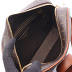 Saint Laurent Paris Shoulder Bag Monogram Dark Brown Canvas Leather — view 3